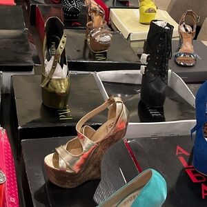 Different size and styles of heels